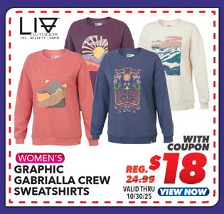 LIV Women's Graphic Gabrialla Crew Sweatshirt