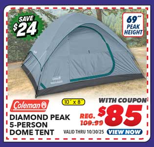 Coleman Diamond Peak 5-Person Dome Tent