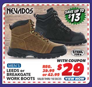Nevados Leeds or Breakgate Men's Work Boots