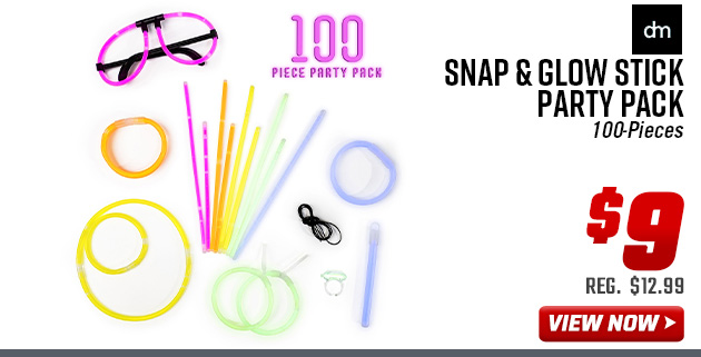 Dm Merchandising Snap & Glow Stick Party Pack 