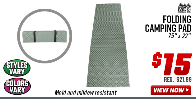 World Famous Sports Folding Camping Pad