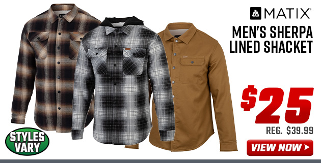 Matix Men's Sherpa Lined Shacket