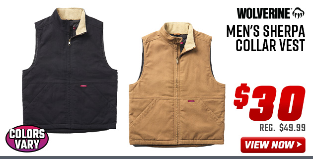 Wolverine Men's Sherpa Collar Vest