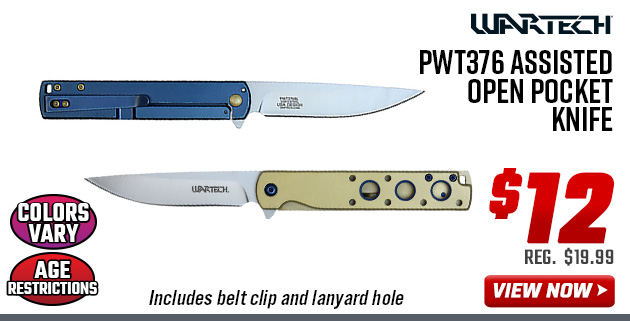 Wartech PWT376 Assisted Open Pocket Knife