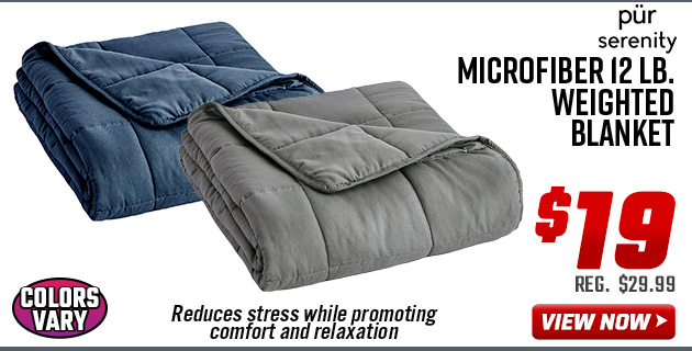 Pur Serenity Microfiber 12 lb. Weighted Blanket