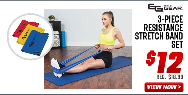 Go Time Gear 3-Piece Resistance Stretch Band Set