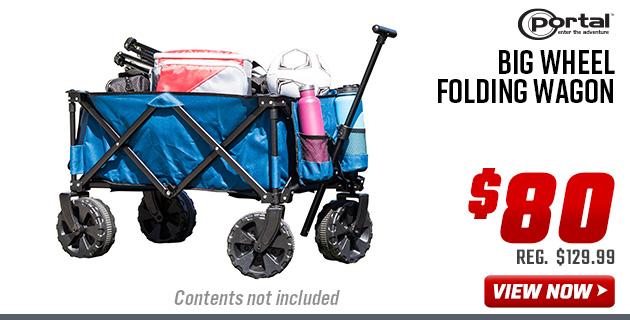 Portal Big Wheel Folding Wagon
