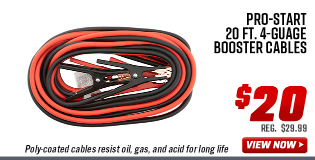 Pro-Start 20 Ft. 4-Guage Booster Cables
