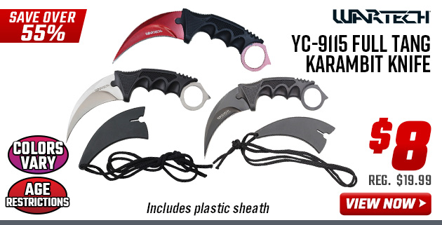 Wartech YC-9115 Full Tang Karambit Knife