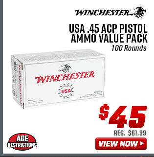 Winchester USA .45 ACP Pistol Ammo Value Pack
