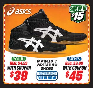 ASICS Men's or Youth Matflex 7 Wrestling Shoes