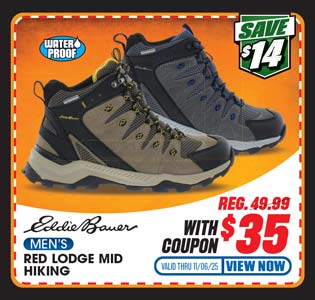 Eddie Bauer Red Lodge Mid Waterproof Men's Hiking Boots