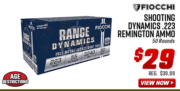Fiocchi Shooting Dynamics .223 Remington Ammo