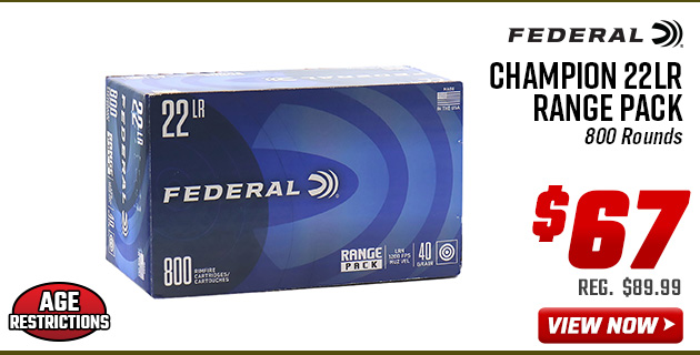 Federal Champion 22LR Range Pack