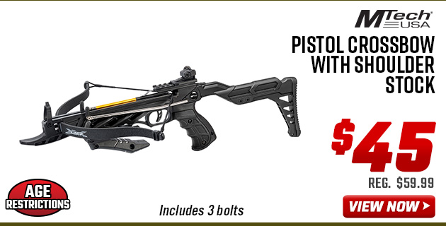 MTech USA Pistol Crossbow with Shoulder Stock