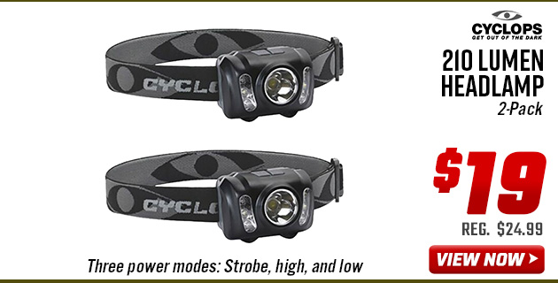 GSM Cyclops 210 Lumen Headlamp
