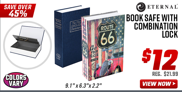 Eternal Book Safe with Combination Lock