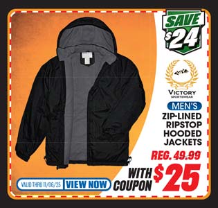 Victory Sportswear Men's Nylon Sherpa Lined Jacket