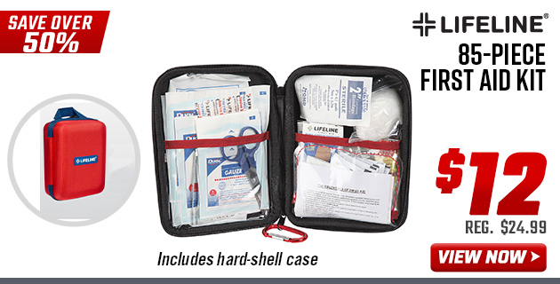 Lifeline 85-Piece First Aid Kit