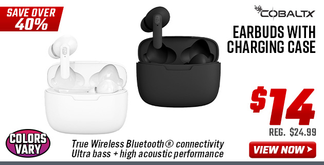 Cobaltx Probuds Earbuds with Charging Case
