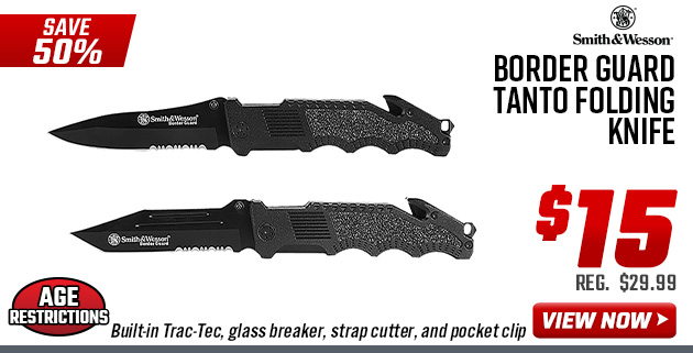 Smith & Wesson Border Guard Tanto Folding Knife