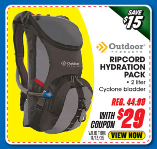 Outdoor Products Ripcord Hydration Pack