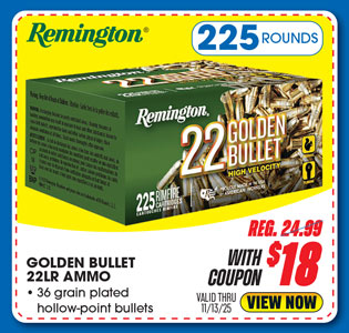 Remington Golden Bullet 22LR Ammo