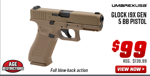 Umarex Glock 19X Gen 5 BB Pistol
