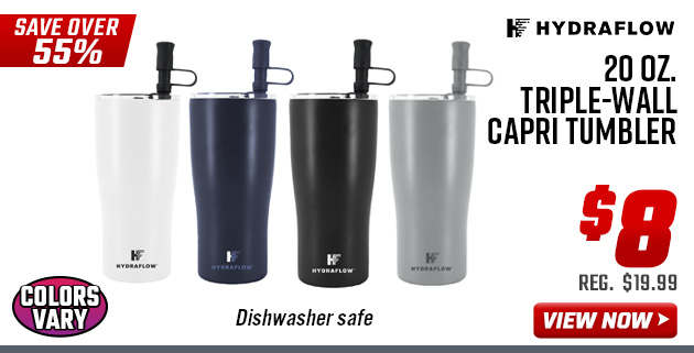 Hydraflow 20 oz. Triple-Wall Capri Tumbler