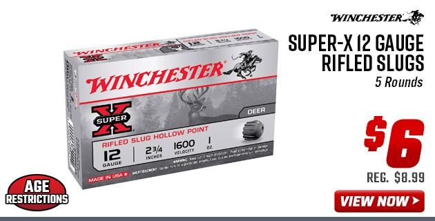 Winchester Super-X 12 Gauge Rifled Slugs