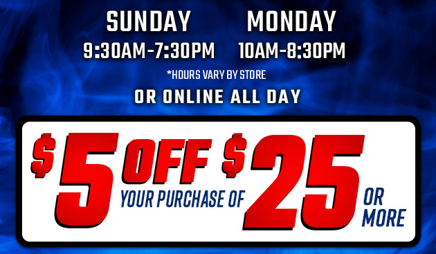 $5 off $25. Exclusions apply. Use code E251109