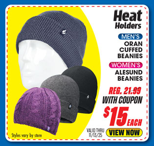 Heat Holders Oran Cuffed Beanie or Women's Alesund Beanie