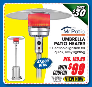 Mr. Patio Propane Umbrella Patio Heater