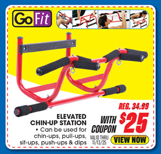 GoFit Elevated Chin-Up Station