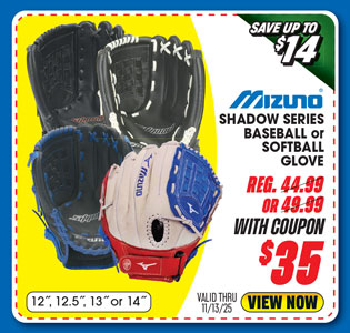 Mizuno Shadow Series Baseball or Softball Glove