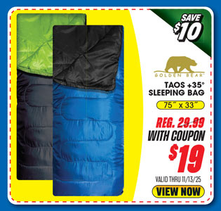 Golden Bear Taos +35° Sleeping Bag
