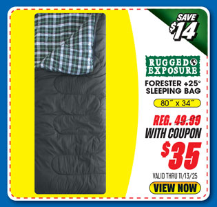 Rugged Exposure Forester +25° Sleeping Bag