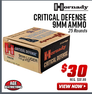 Hornady Critical Defense 9mm Ammo