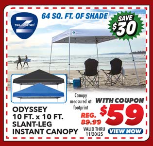 Z-Shade Odyssey 10' x 10' Slant Leg Instant Canopy