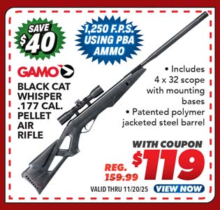 Gamo Black Cat Whisper .177 Cal. Air Rifle