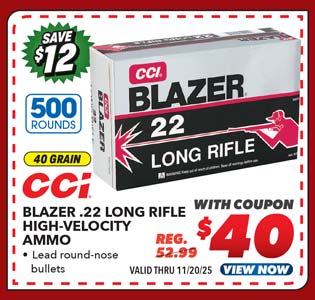CCI Blazer .22 Long Rifle High-Velocity Ammo