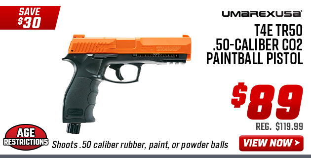 Umarex T4E TR50 .50-Caliber CO2 Paintball Pistol