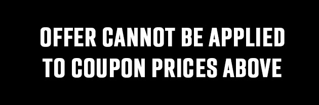 Offer Cannot Be Applied to Coupon Prices Above