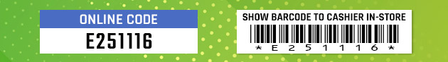 $10 off $50. Exclusions apply. Use code E251116