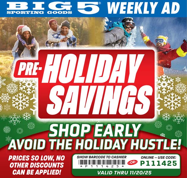 Holiday Savings CODE P111425