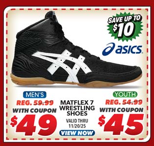 ASICS Men's or Youth Matflex 7 Wrestling Shoes