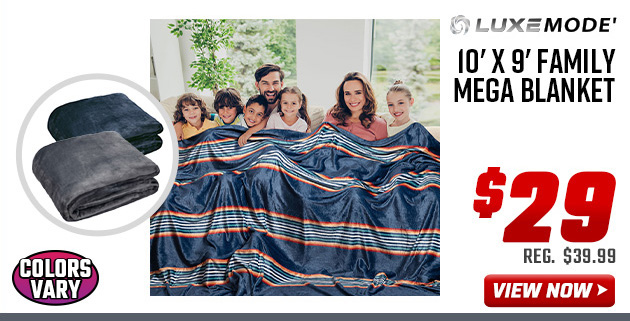 Luxe 10' x 9' Family Mega Blanket