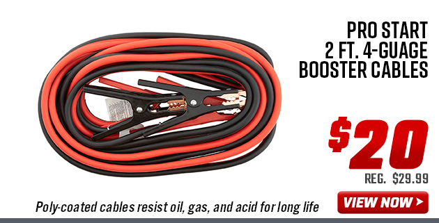 Pro Start 2 Ft. 4-Guage Booster Cables