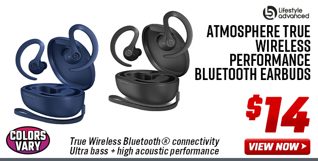 Lifestyle Advanced Atmosphere True Wireless Performance Bluetooth Earbuds