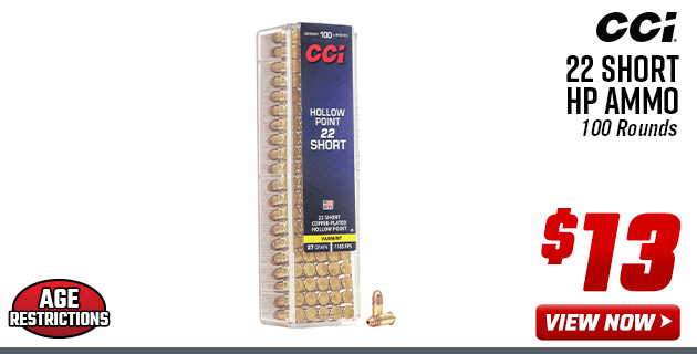 CCI 22 Short HP Ammo